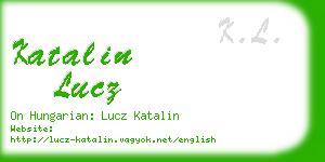 katalin lucz business card